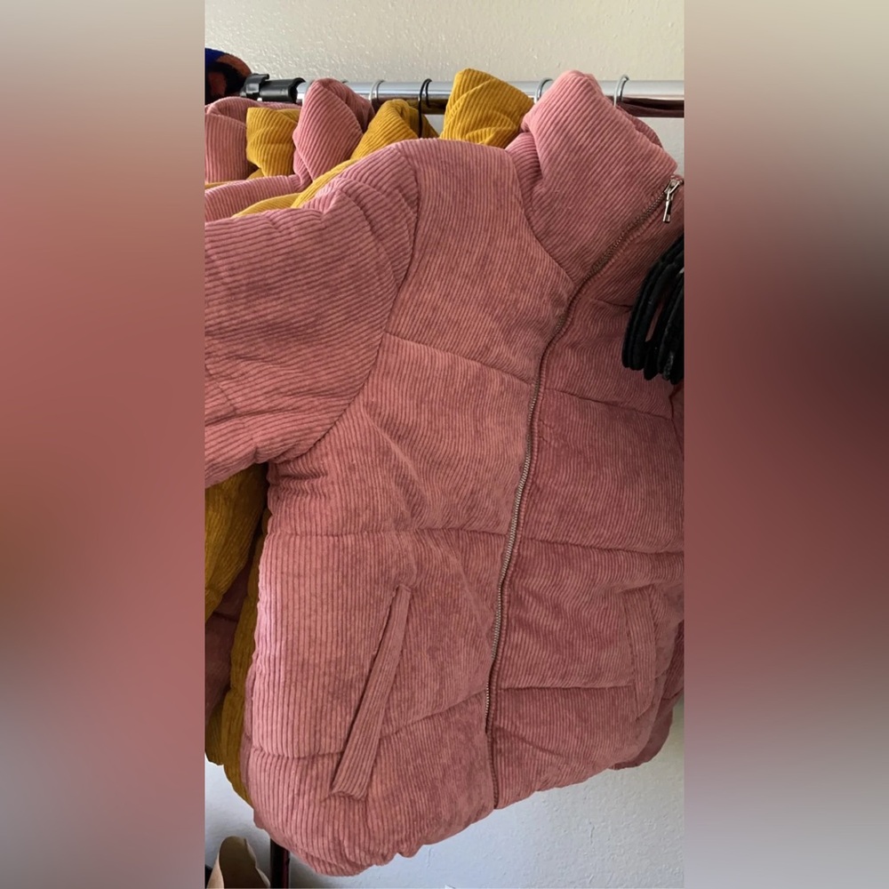 CORDUROY QUILTED ZIP JACKET XS